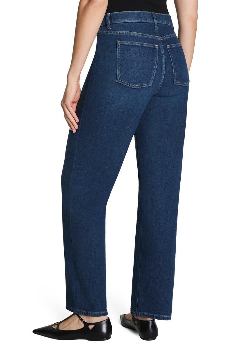 SPANX<sup>®</sup> SPANXshape<sup>™</sup> Authentic 360 High Waist '90s Straight Leg Jeans, Alternate, color, Percy Wash