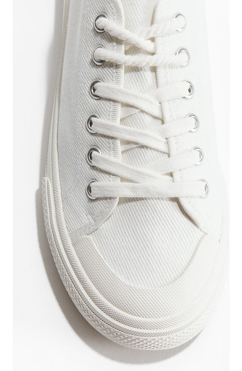 H&M Twill sneakers, Alternate, color, White