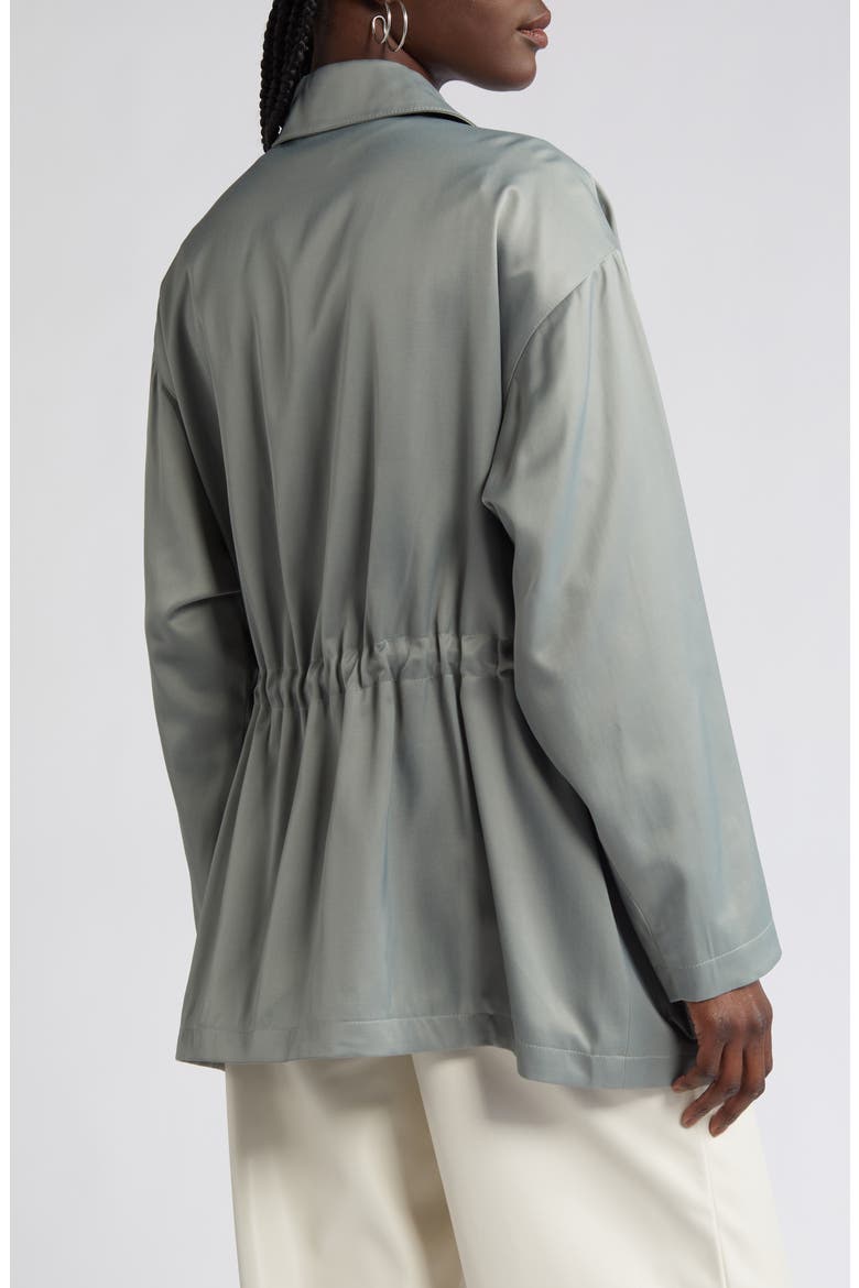 Satin Utility Jacket, Alternate, color, GREEN HALO