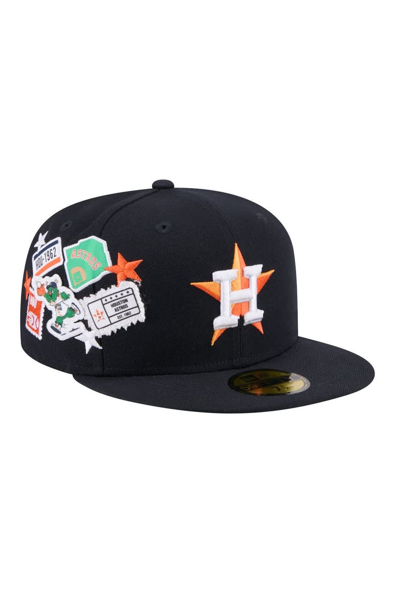 Men's New Era  Navy Houston Astros City Patch 59FIFTY Fitted Hat, Main, color, Navy