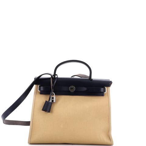Herbag Zip Leather and Toile 31