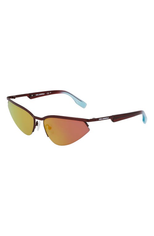 Karl Lagerfeld 61mm Modified Rectangular Sunglasses