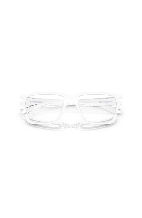 Arnette 53mm Rectangle Optical Glasses In Transparent