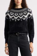 Nordstrom Brushed Cashmere Fair Isle Sweater