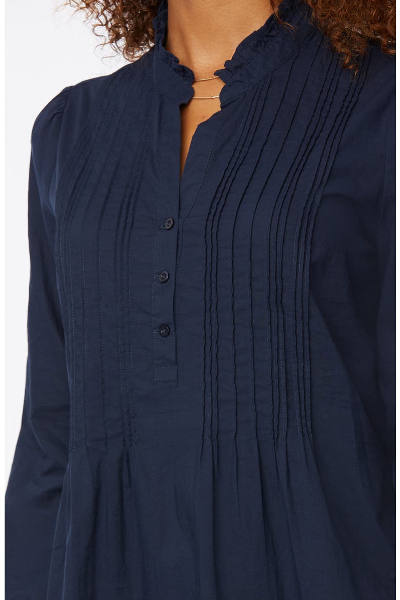 Pintuck Blouse, Alternate, color, OXFORD NAVY