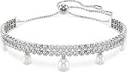 Swarovski x Ariana Grande Cubic Zirconia & Faux Pearl Adjustable Bracelet
