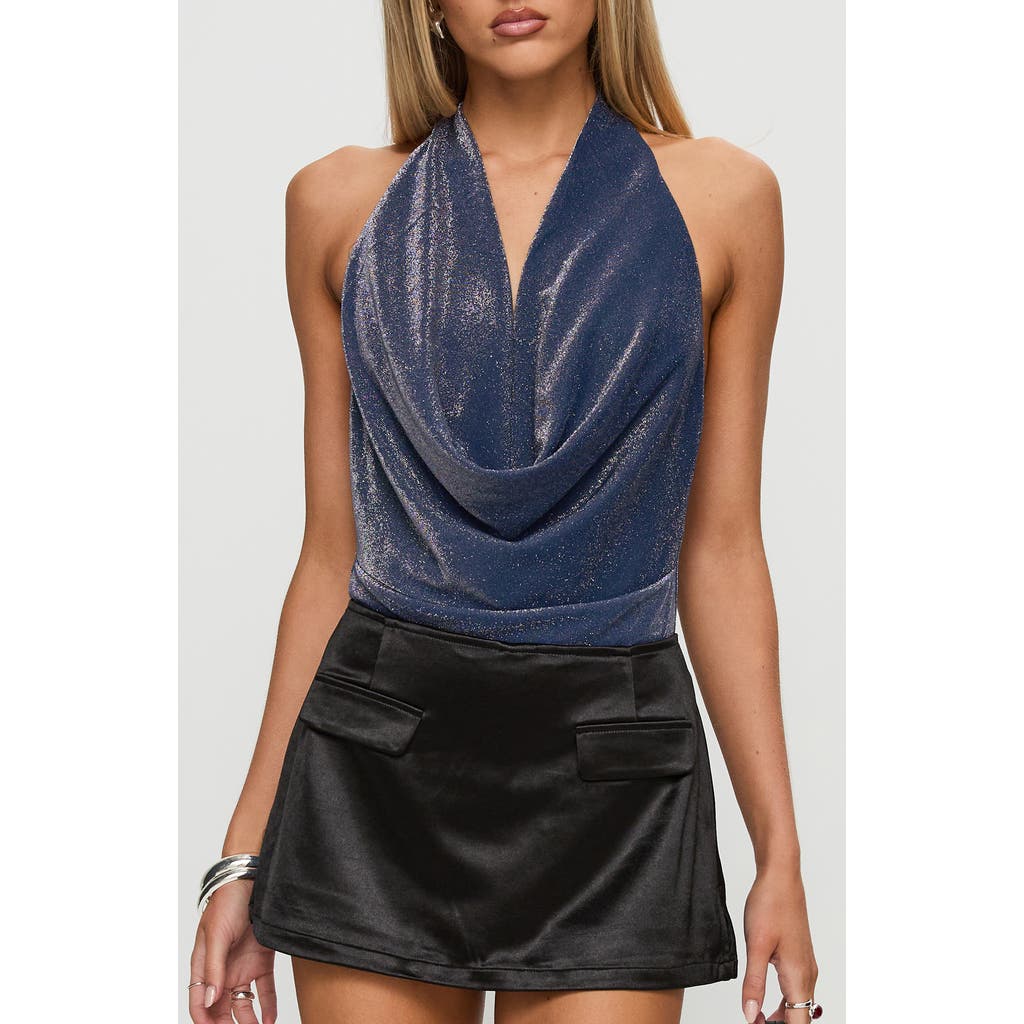Shop Princess Polly Rumie Plunge Cowl Neck Halter Bodysuit