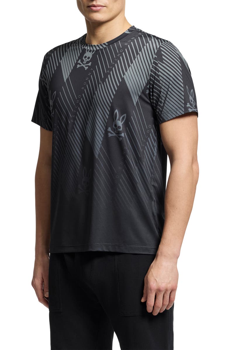 Psycho Bunny Fletcher Print Performance T-Shirt, Alternate, color,