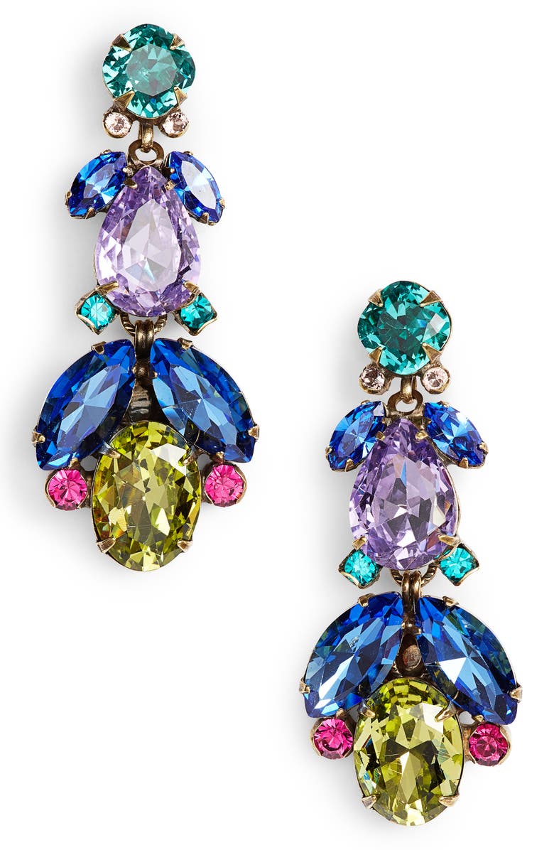 Sorrelli Pine Crystal Drop Earrings, Main, color,