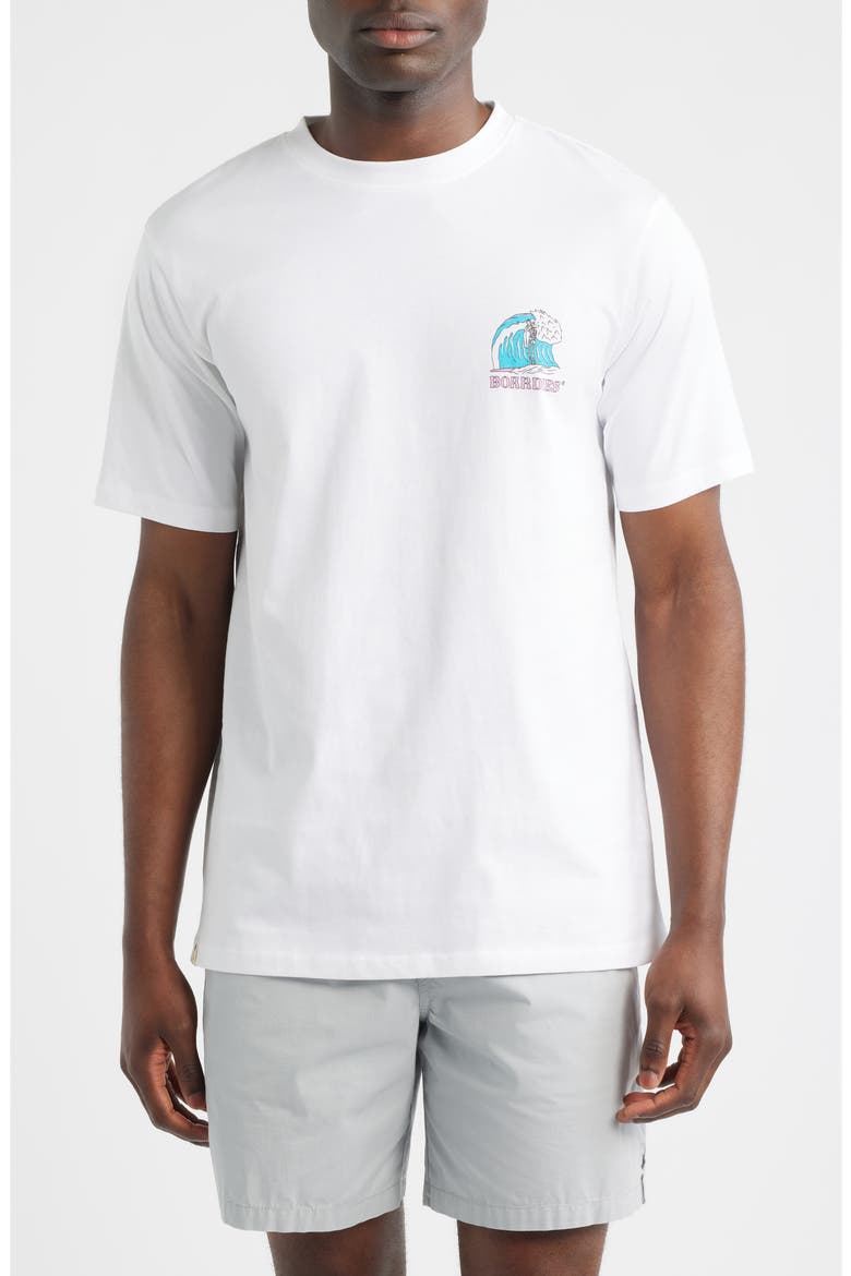 Romancing the Wave Graphic T-Shirt, Main, color, WHITE