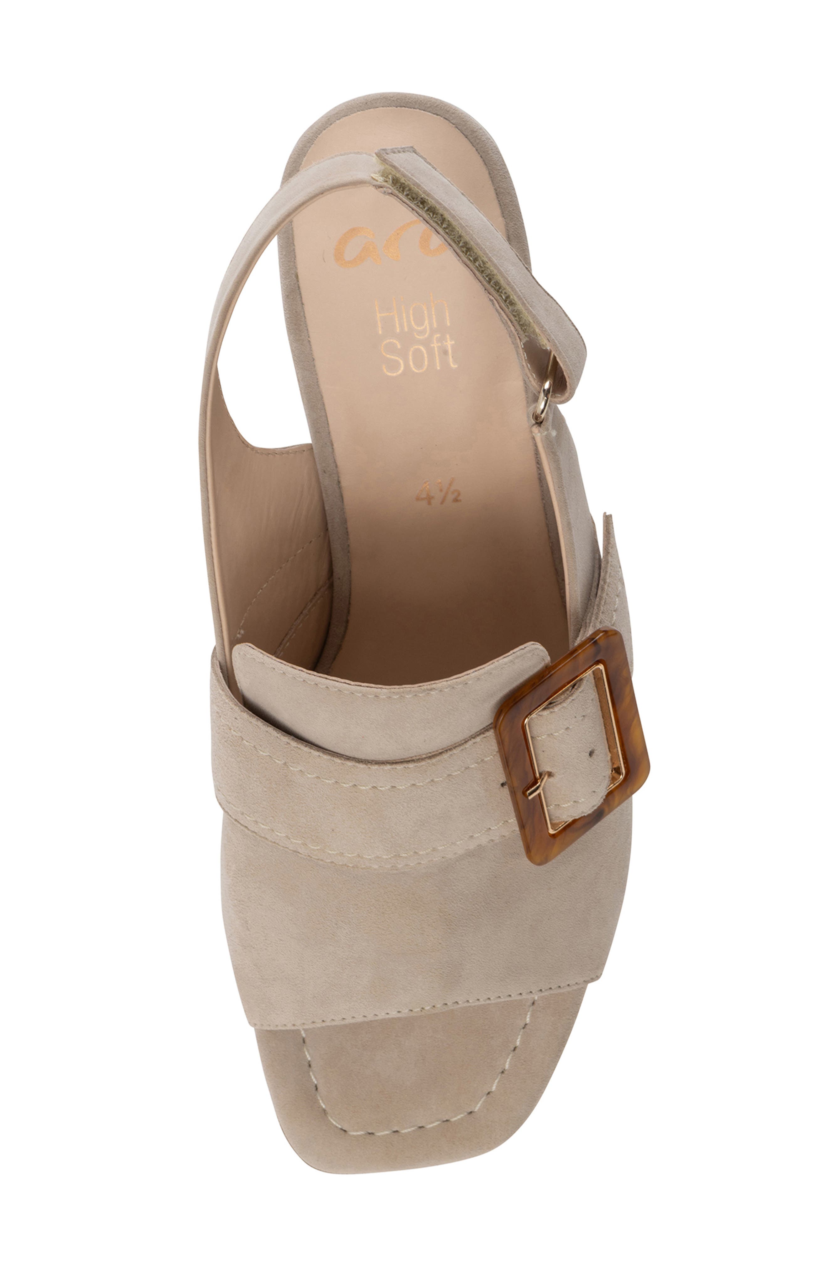 ara Bruges Slingback Sandal, Alternate, color, Sand Suede