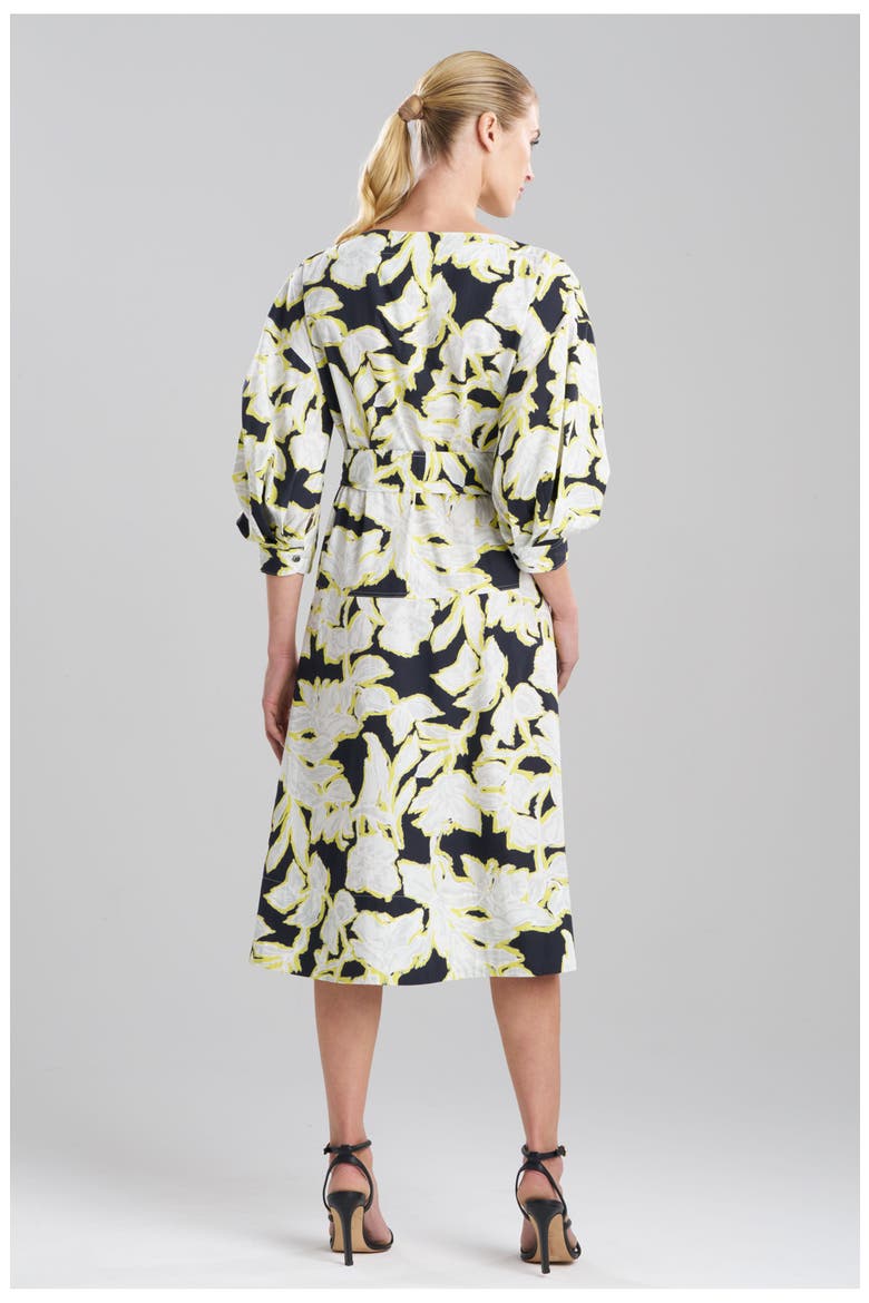 MISTY FLORAL Boatneck Dress, Alternate, color, BLACK