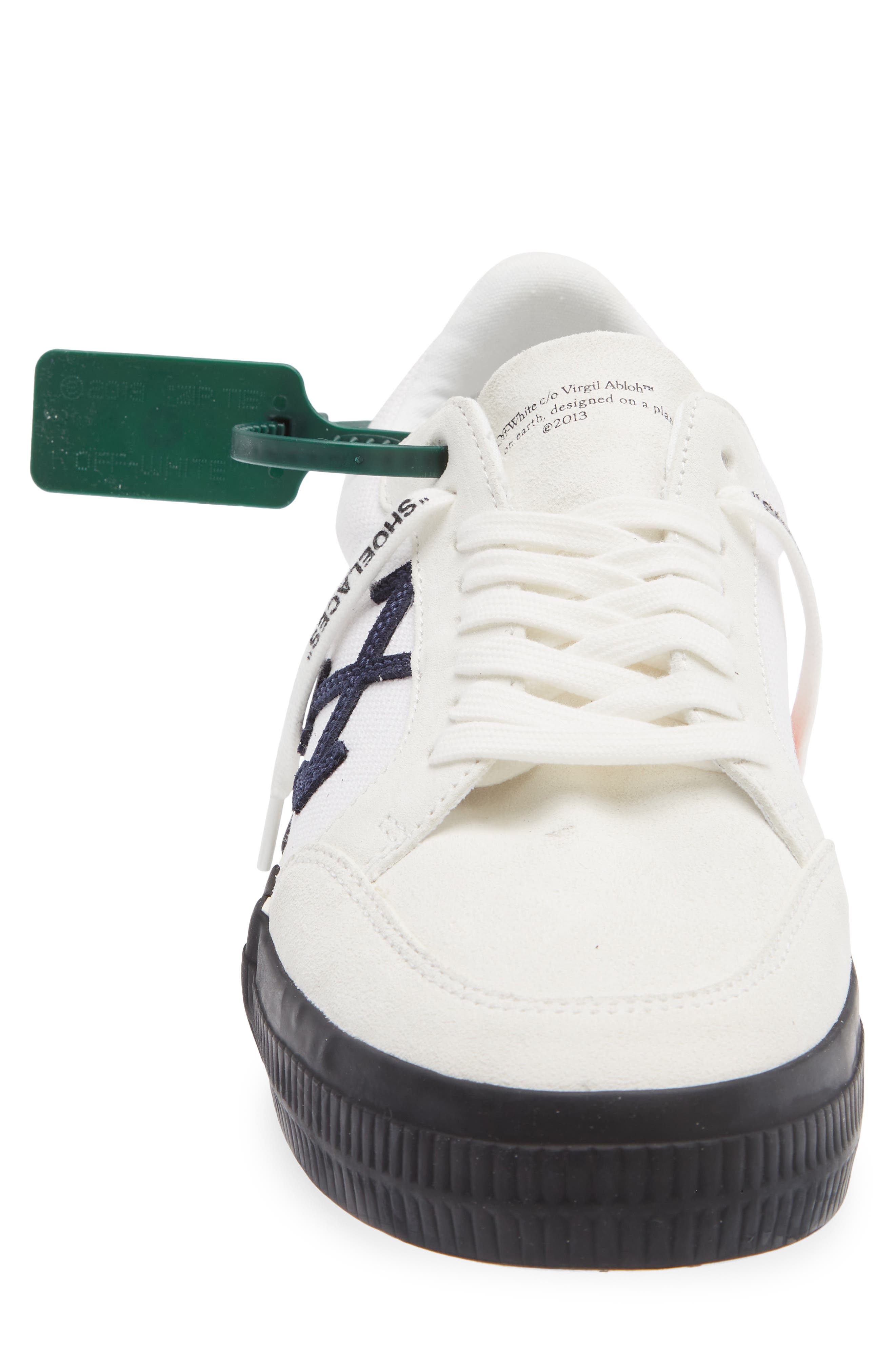 Off-White Low Top Vulcanized Sneaker, Alternate, color, 