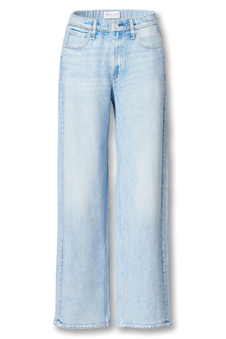 rb Miramar Wide Leg Cotton Terry Sweatpant Jeans, Alternate, color, ARIA