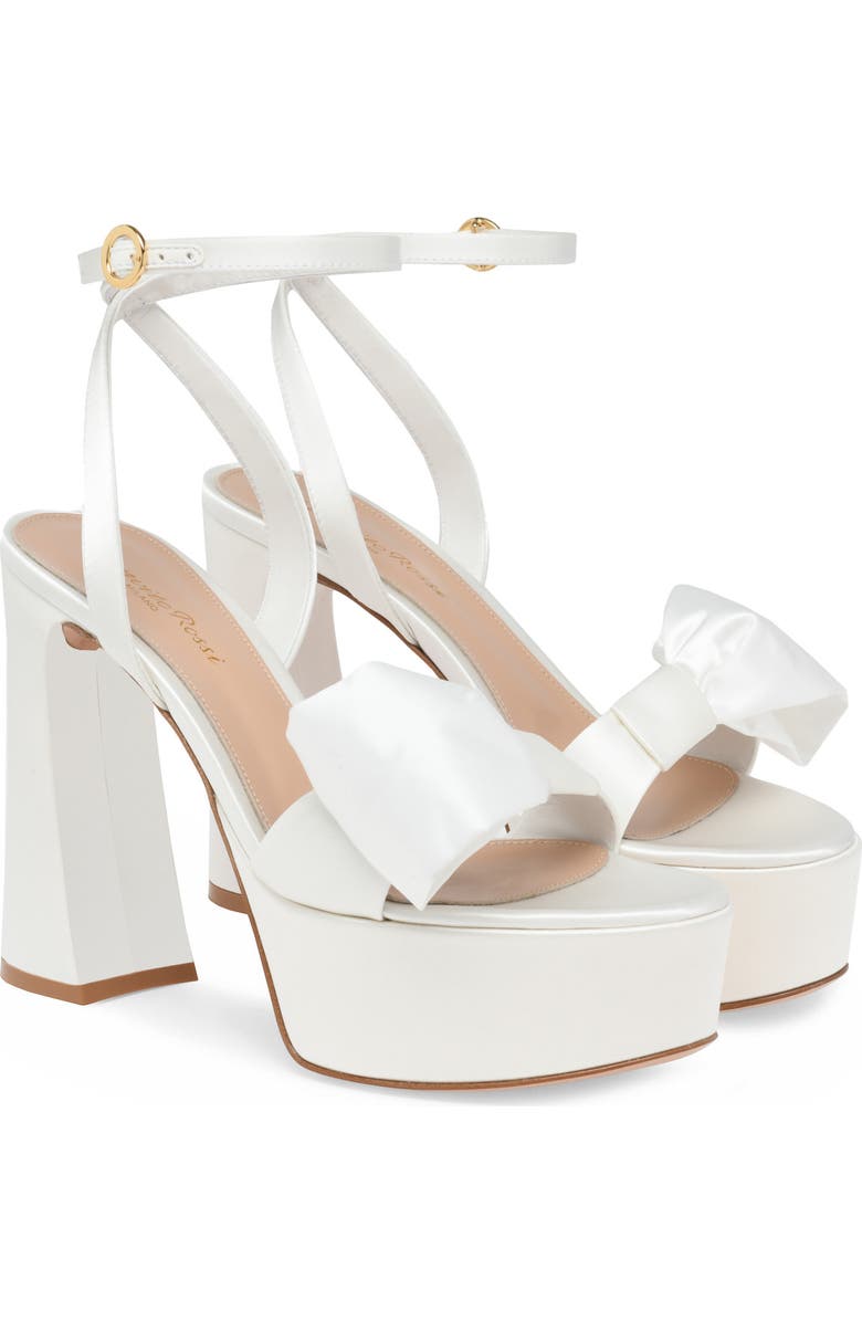 Gianvito Rossi Rosie Sandal, Alternate, color, White Fabric