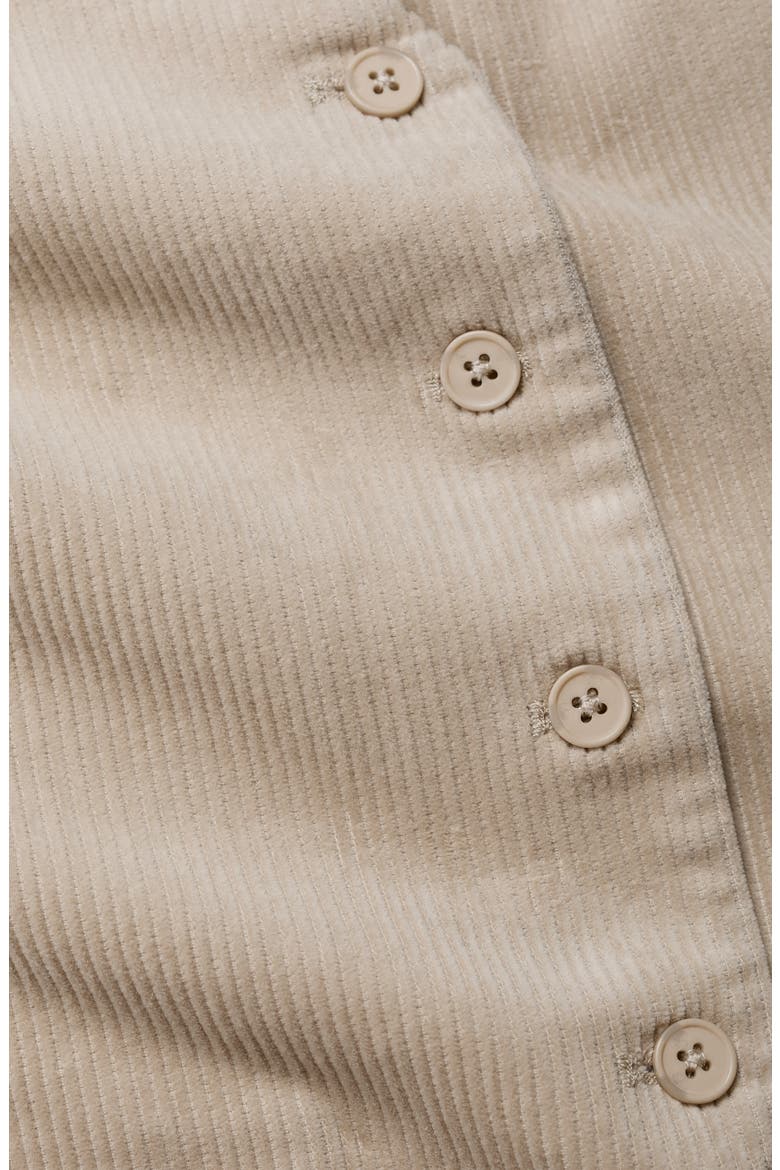 Pinpoint Organic Cotton Corduroy Vest, Alternate, color, BIRCH
