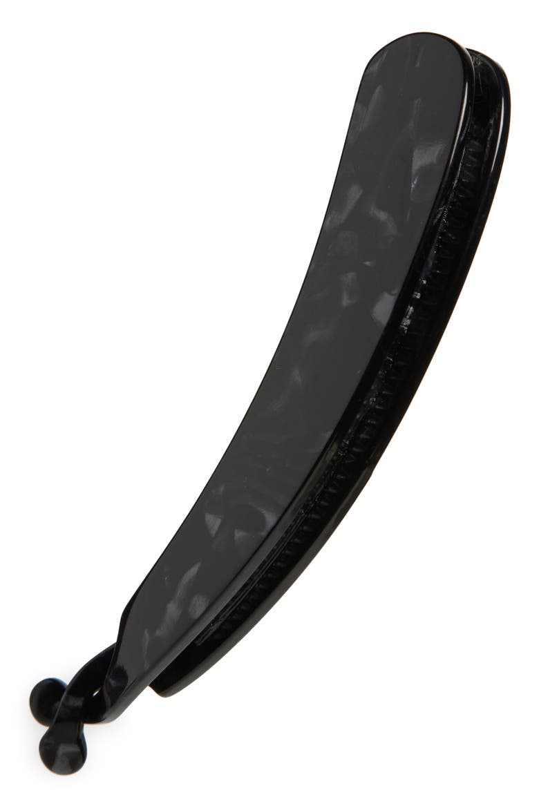 Estelle Large Banana Clip, Main, color, NACRO BLACK