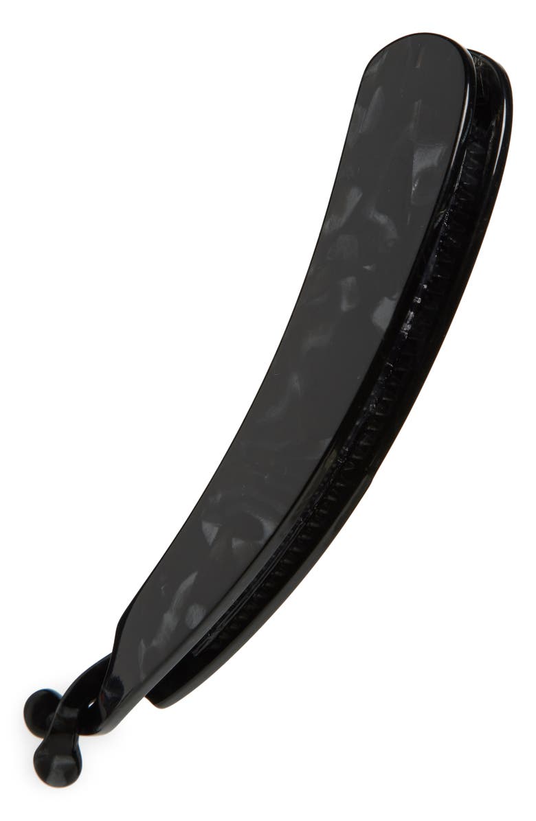 France Luxe Estelle Large Banana Clip, Main, color, Nacro Black