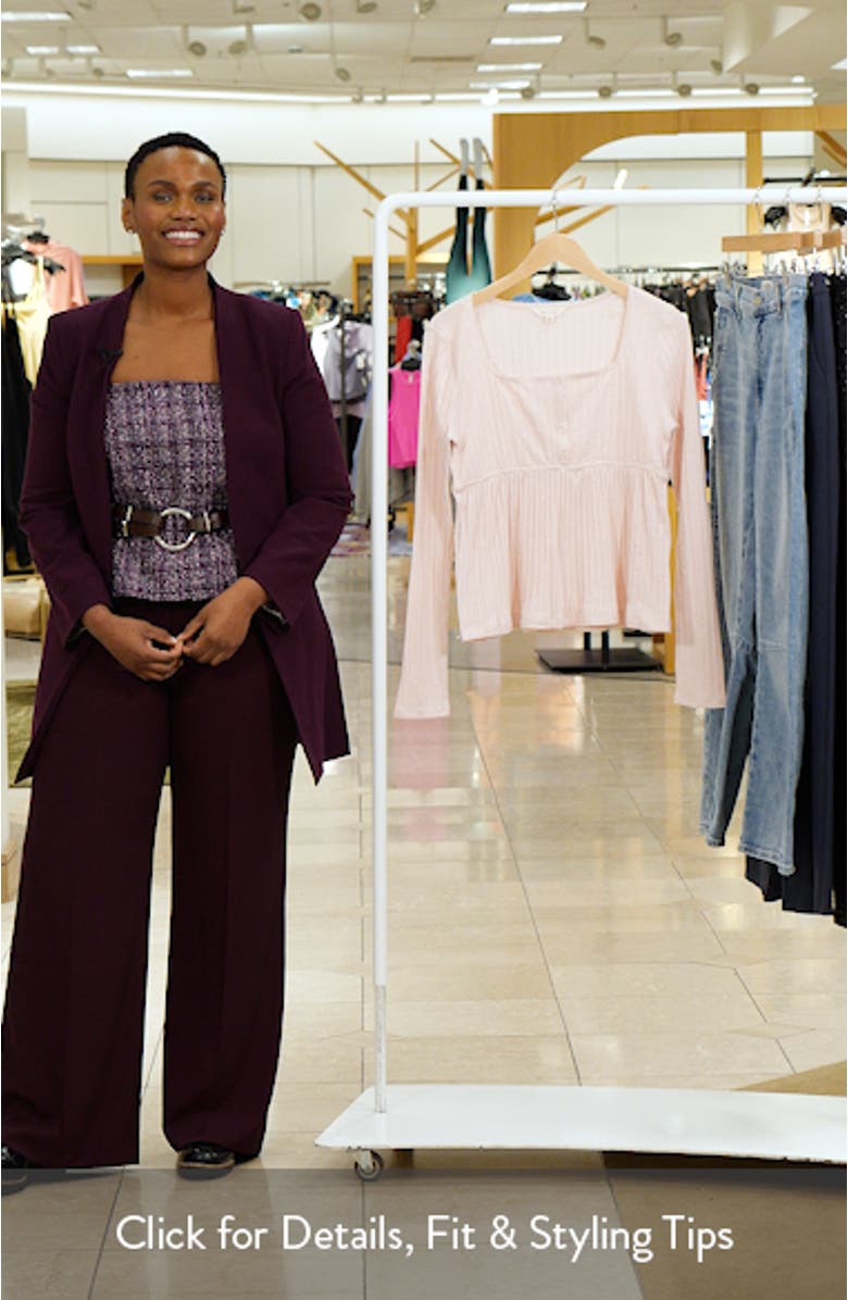 Babydoll Henley Top, sales video thumbnail