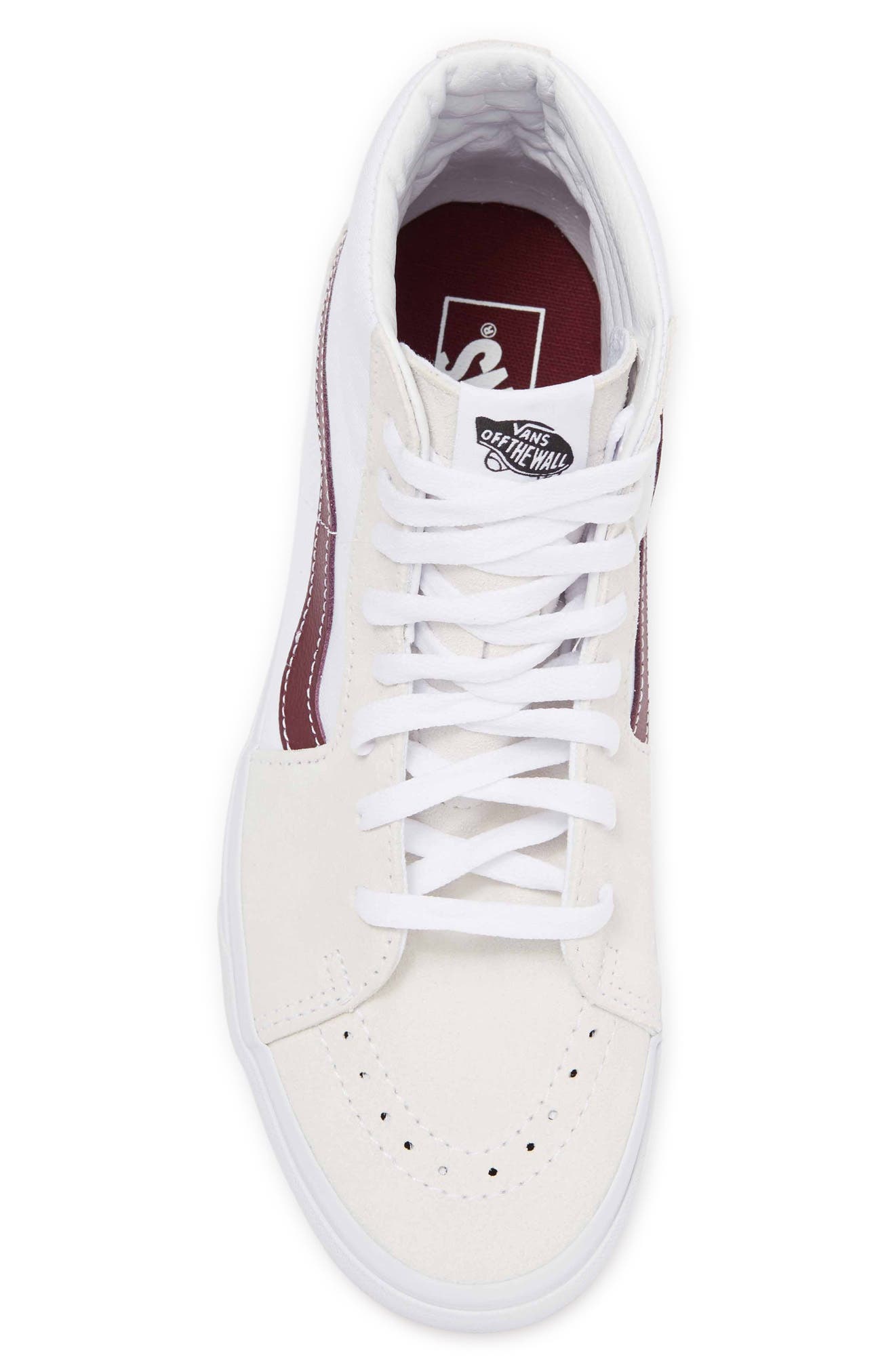 Vans Sk8 High Top Leather Sneaker, Alternate, color, 