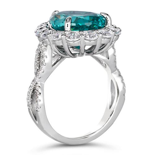 Anna Zuckerman Gia Pear Shaped Cocktail Ring In G/h Color Crystalline