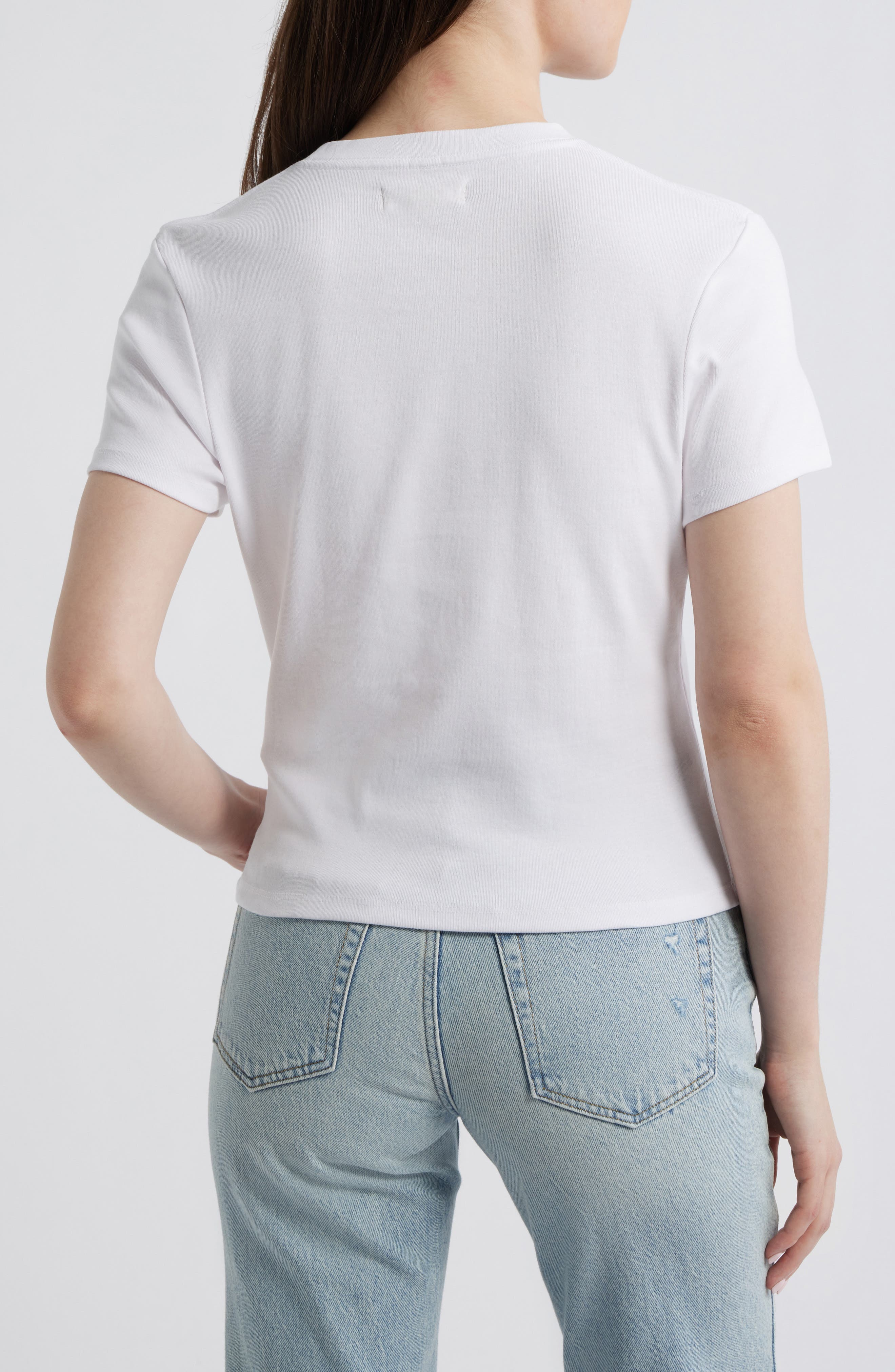 Classic Fitted Stretch Cotton T-Shirt - image 4