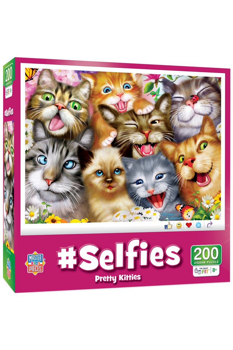 Pretty Kitties 200 Piece Jigsaw Puzzle, Main, color, Multicolor