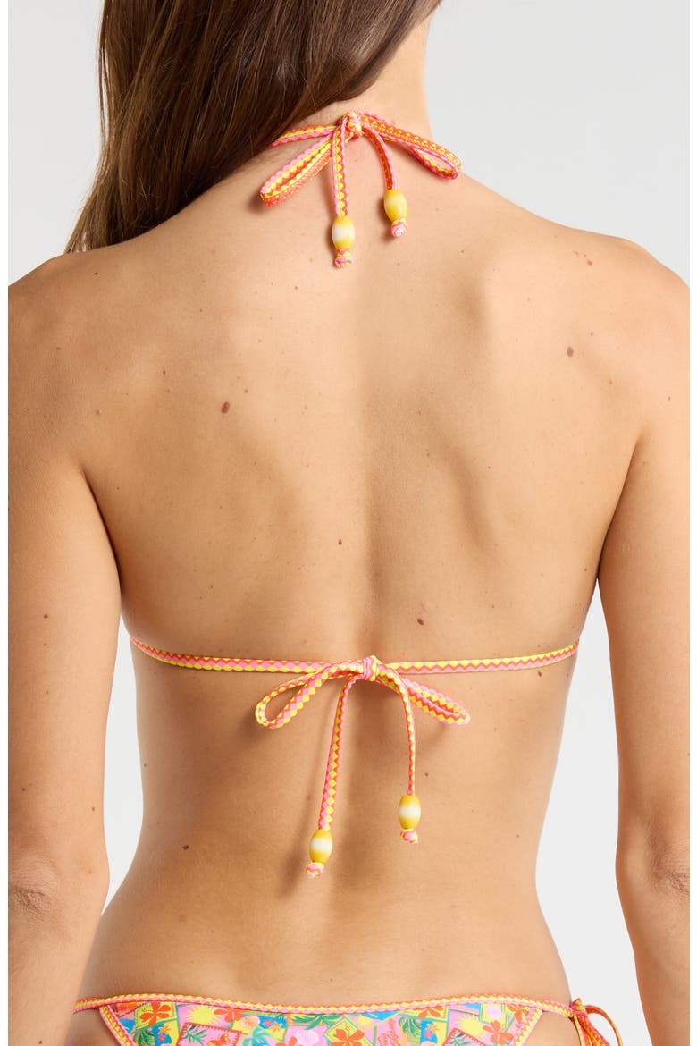 Bind Halter Bikini Top, Alternate, color, SUNSHINE SNAP