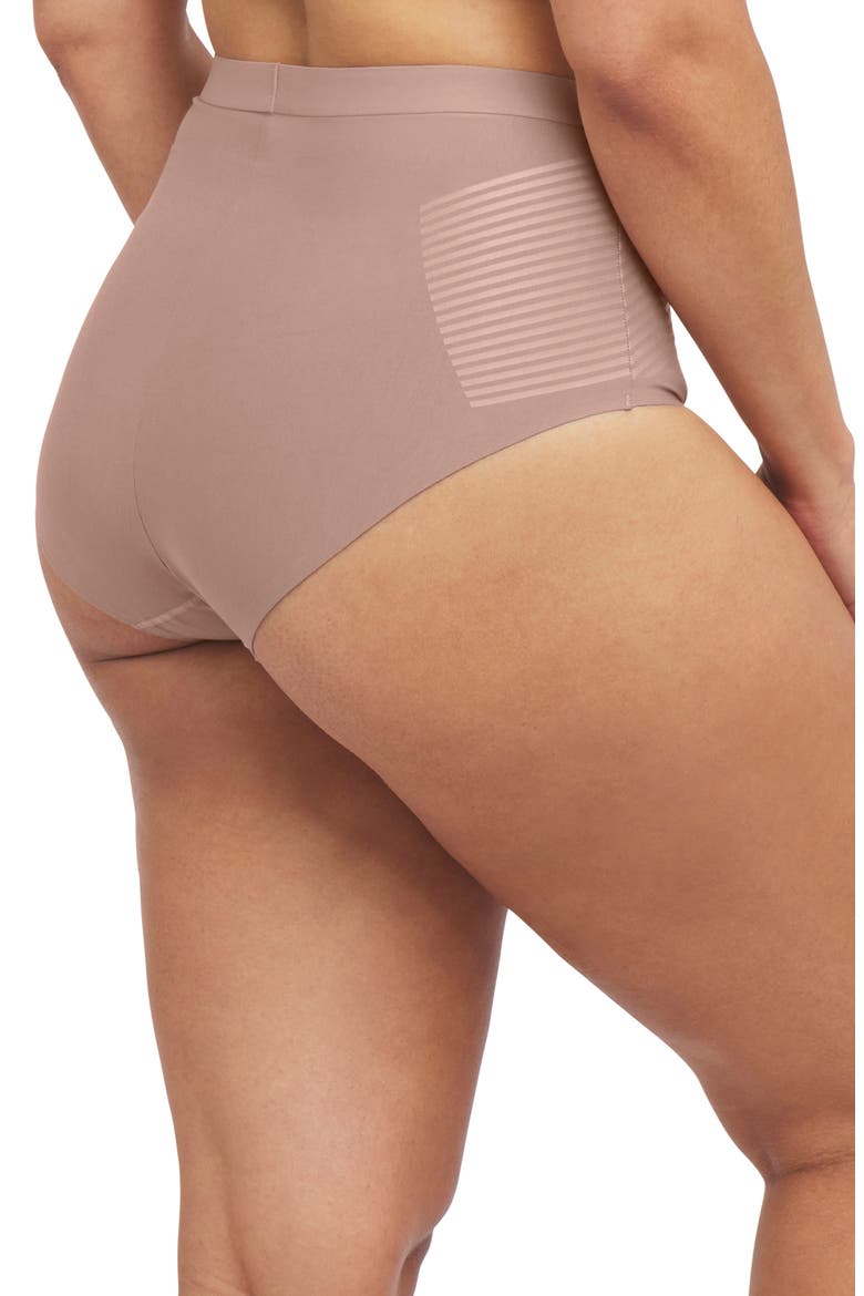 SPANXshape™ Invisible Cotton Blend Briefs, Alternate, color, CAFE AU LAIT