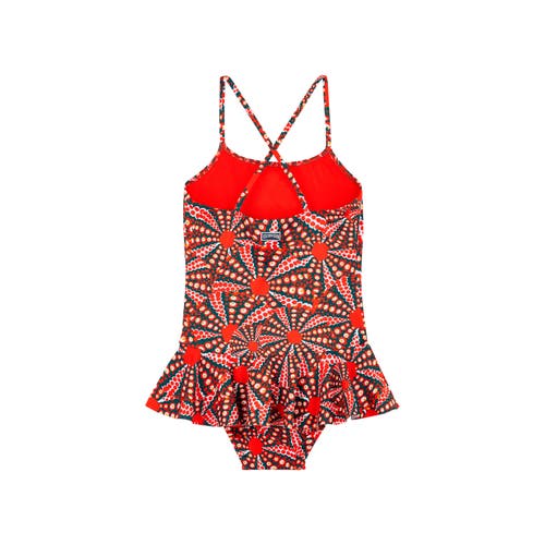 Vilebrequin Graphic-print Swimsuit In Coquelicot