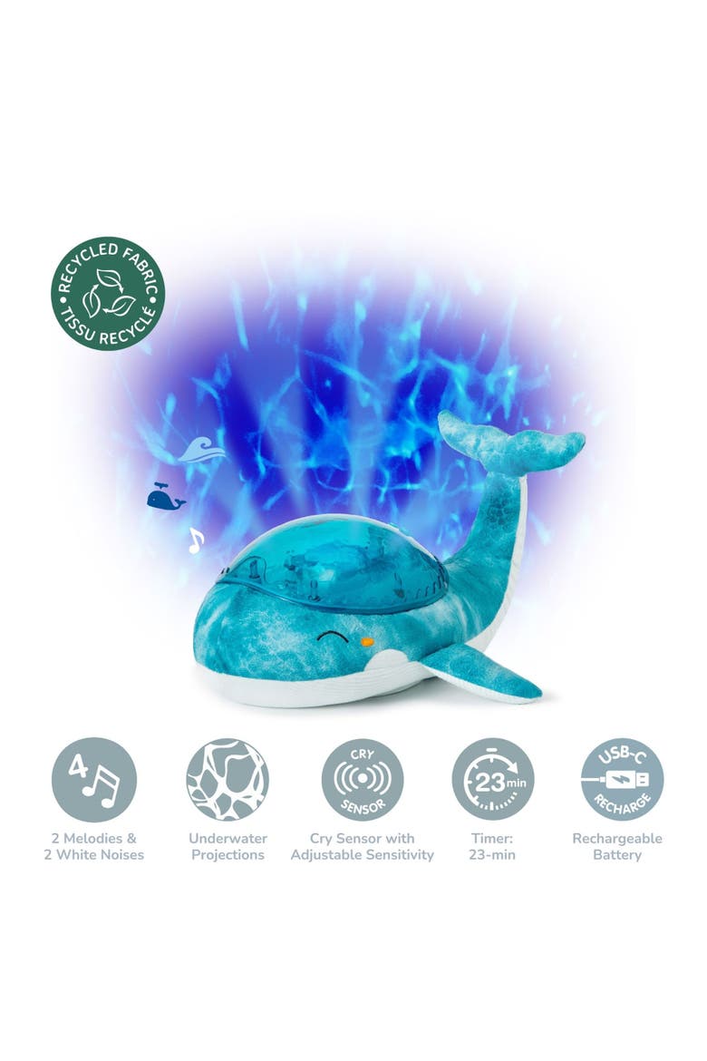 Tranquil Whale Eco - Nightlight Projector toy & Soothing Sound Machine for Better Sleep, Main, color, Blue