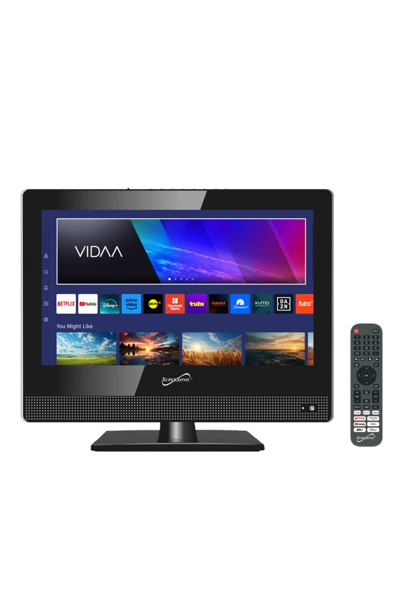 15 Inch Widescreen LED HDMI Smart TV, Main, color, Black
