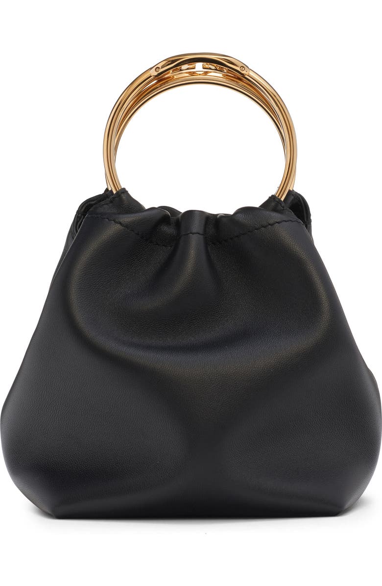 Valentino Garavani Small Carry Secrets Leather Bucket Bag, Main, color,