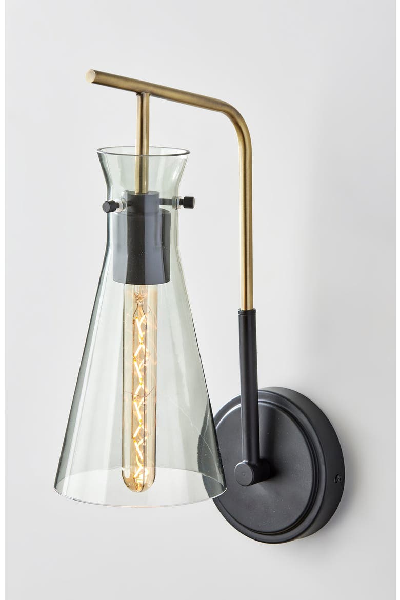 Walker Wall Lamp, Alternate, color, BLACK