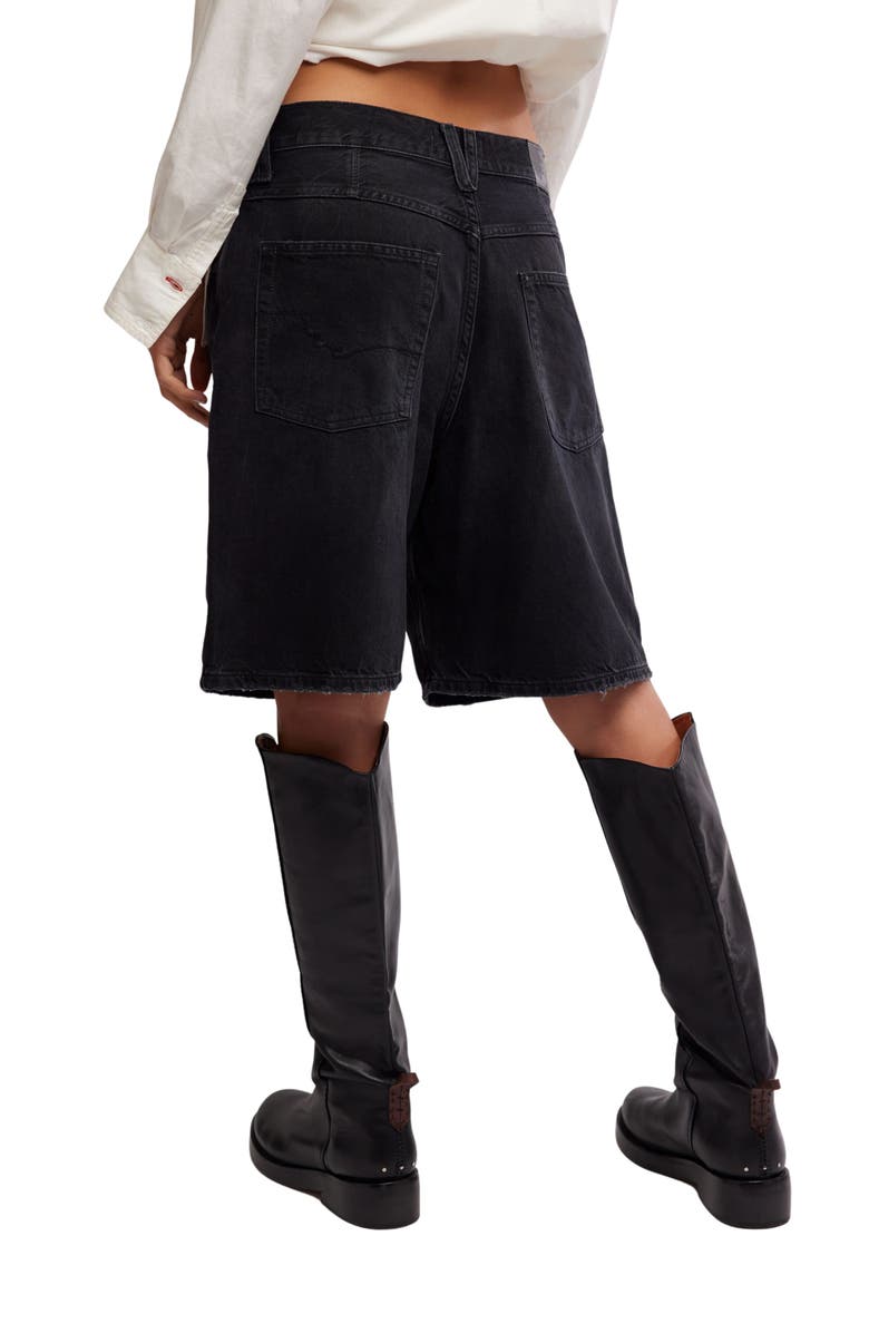 Free People Montana Denim Bermuda Shorts, Alternate, color, Lights Out