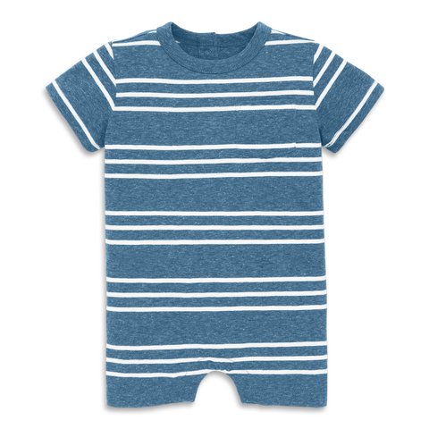 Baby Heathered Pocket Shortie In Stripe