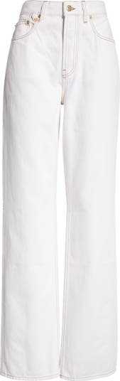 Jacquemus Le de-Nîmes Droit High Waist Straight Leg Jeans Jacquemus Le de-Nîmes Droit High Waist Straight Leg Jeans