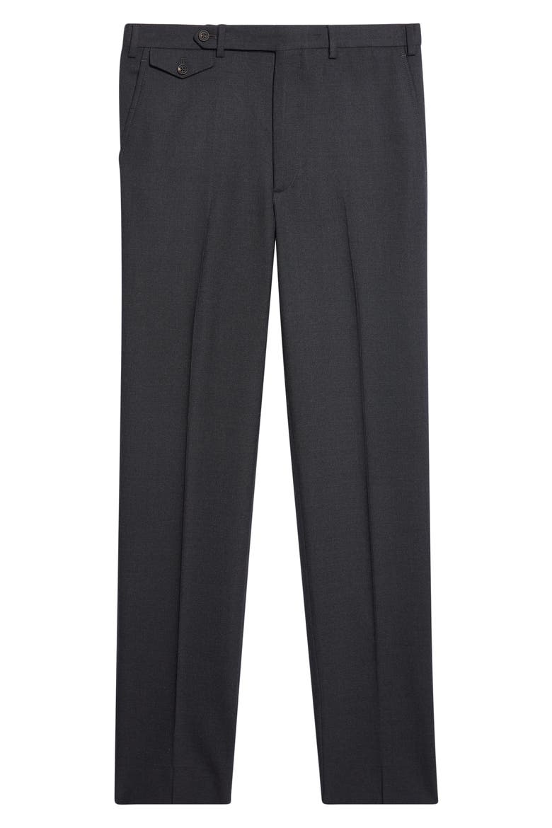 Waverly High Twist Virgin Wool Trousers, Alternate, color, DNU/CHARCOAL