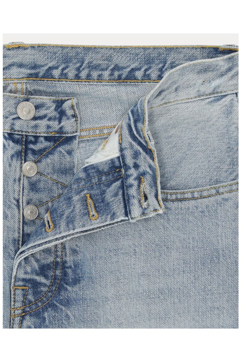 965 John Japan Selvedge with Matte silver metal rivet Regular Fit Denim Pants, Alternate, color, Dark Bleach Wash