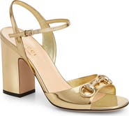 Gucci Horsebit Metallic Sandal