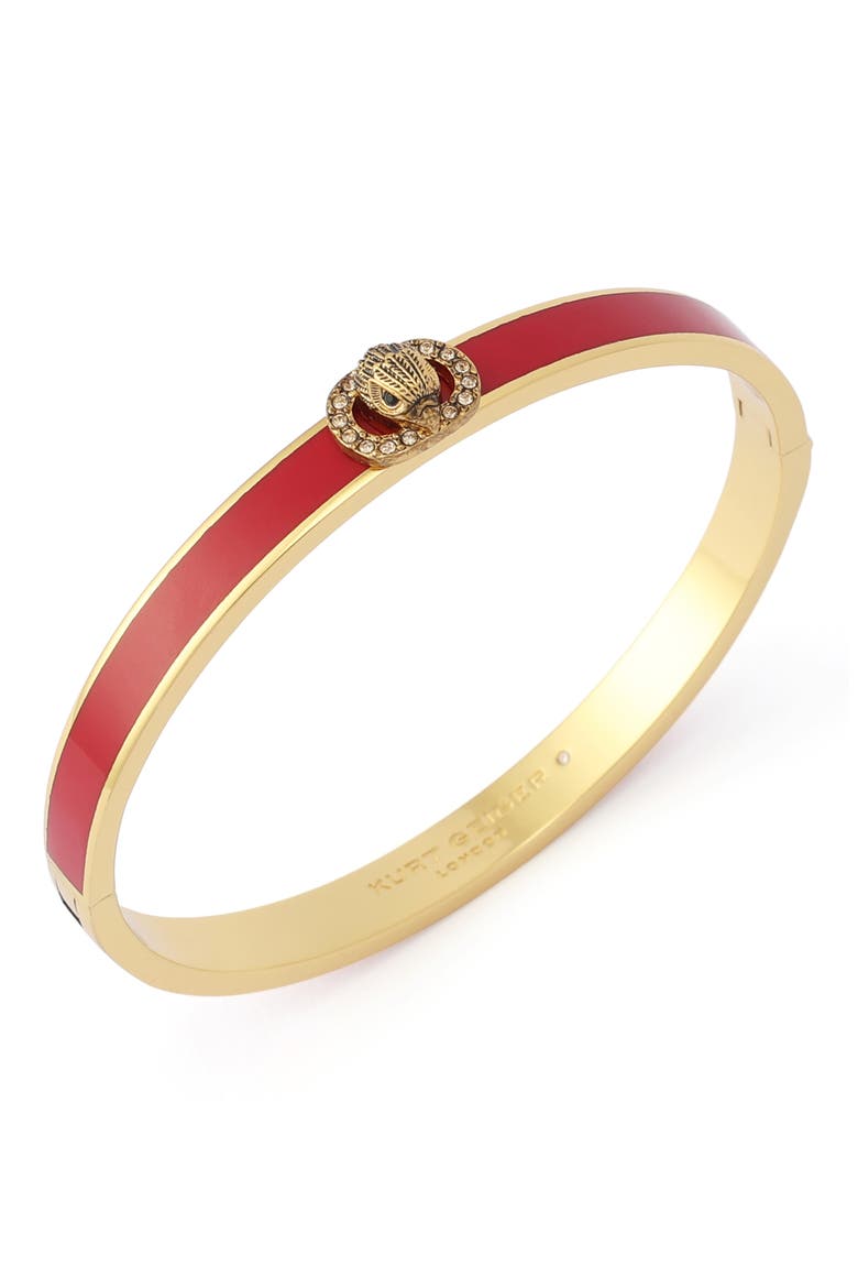 Chelsea Enamel Hinged Bangle, Alternate, color, RED