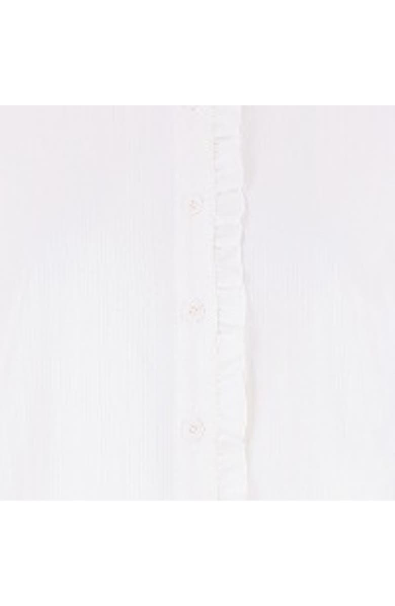 Yumi High Neck Frill Shirt, Alternate, color, White