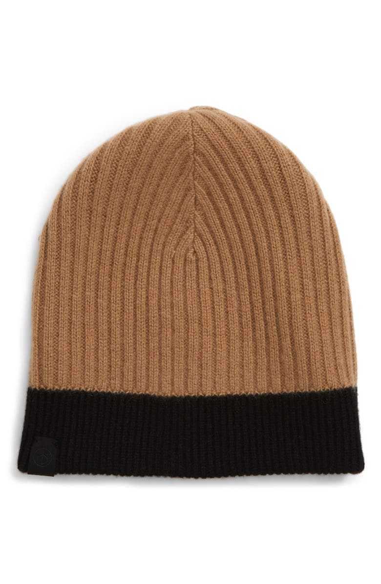 rag & bone Ace Reversible Cashmere Beanie, Alternate, color,
