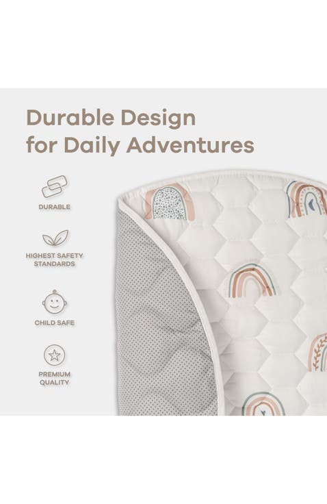 Premium Play Mat with Non-Slip Bottom, Round