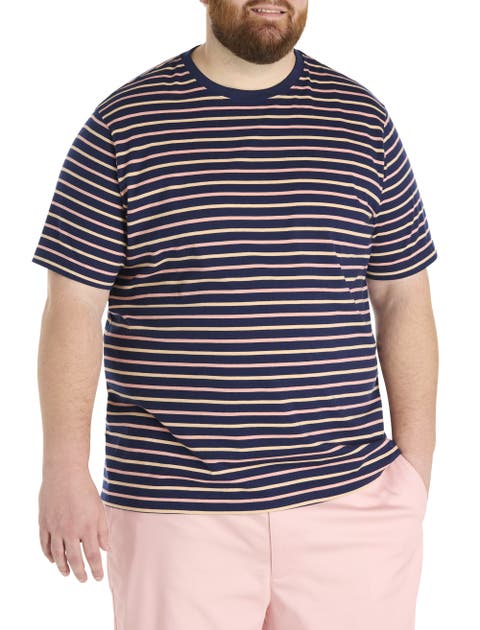Big & Tall Moisture-Wicking Striped T-Shirt