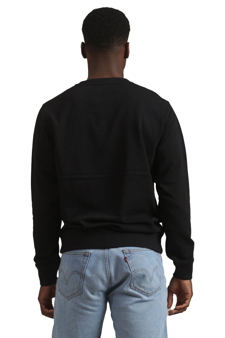 Preston Crew Neck Sweatshirt, Alternate, color, Black