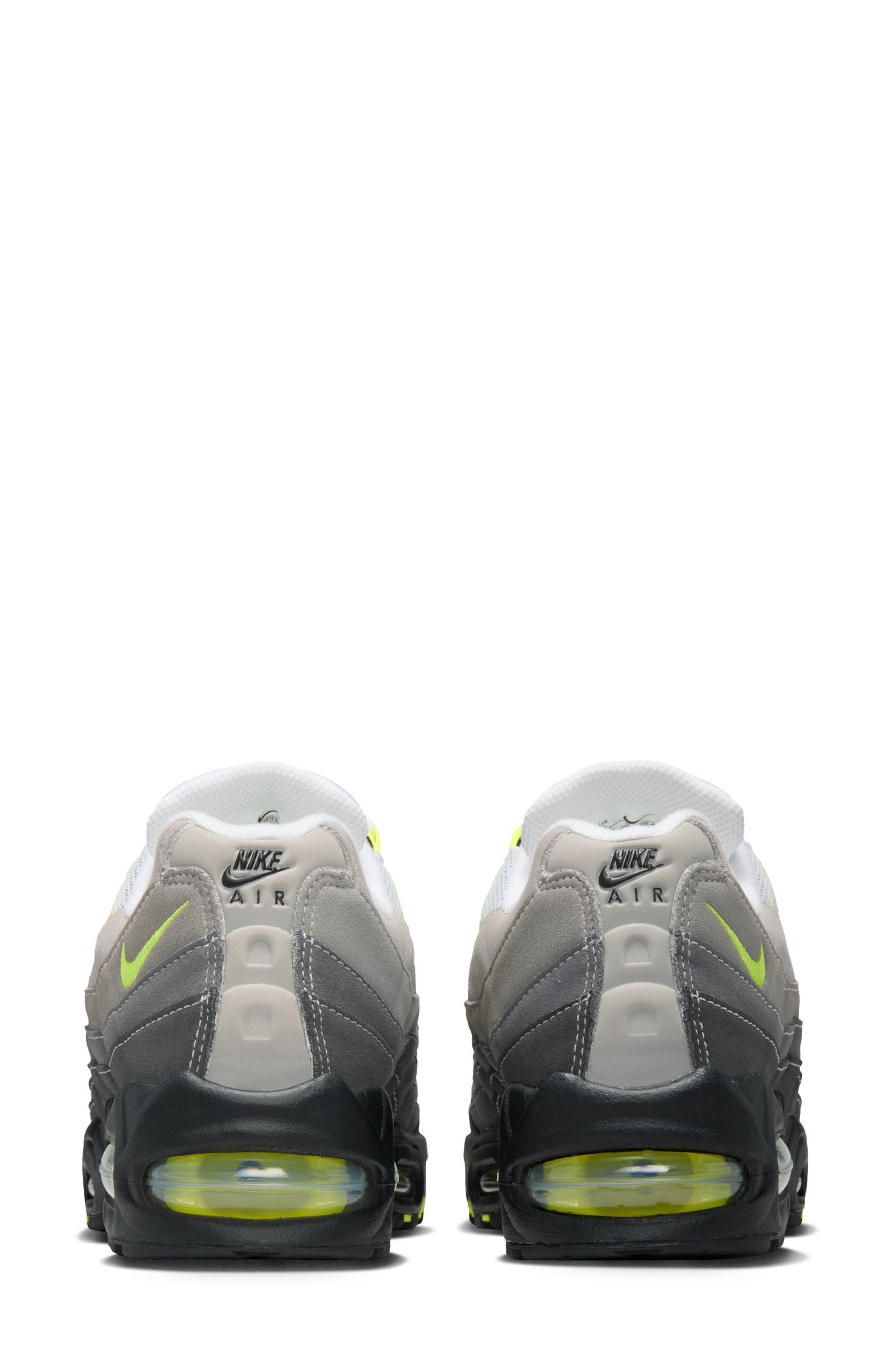 Nike Air Max 95 Sneaker, Alternate, color, Black/ Neon Yellow/ Anthracite
