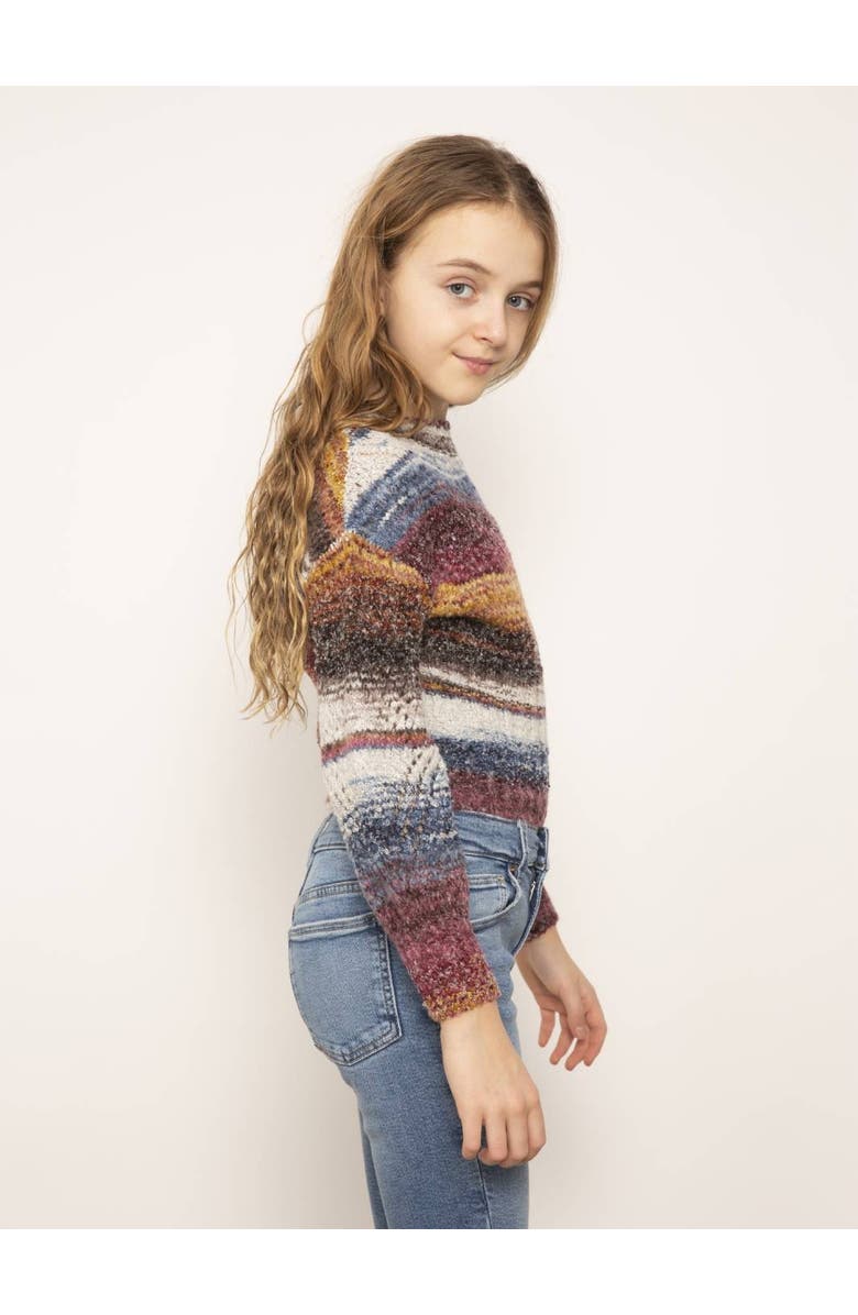 Central Park West Josie Pointelle Drop Shoulder Sweater, Alternate, color, Multi