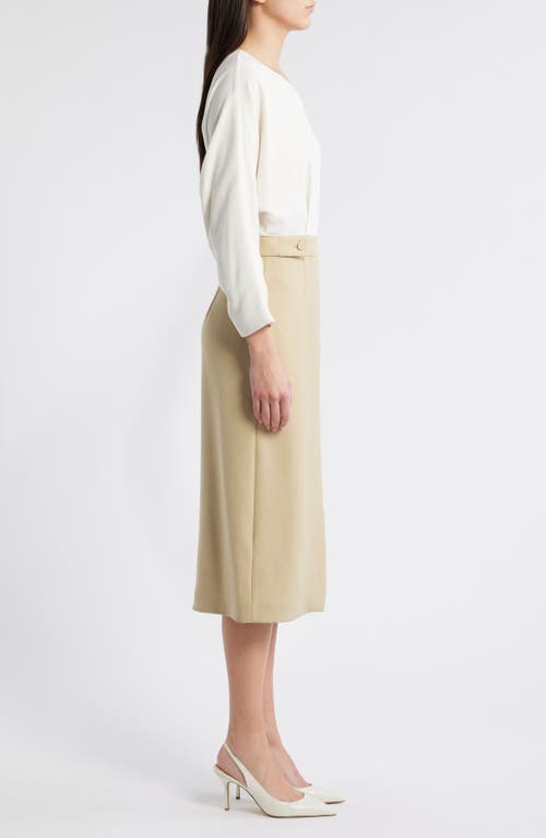 Hugo Boss Keyhole-neckline Midi Dress