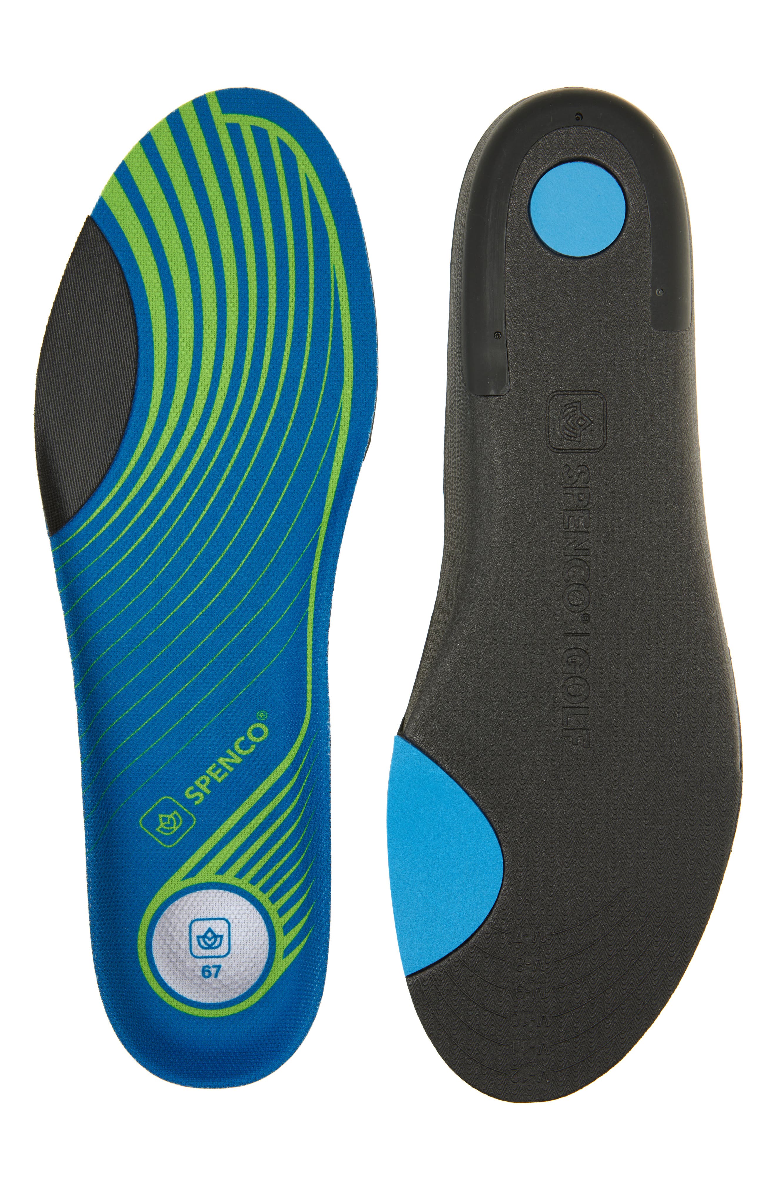 Spenco Golf Stability Insole, Main, color, MULTI